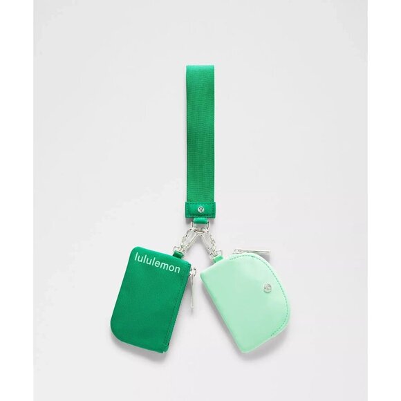Dual Pouch Wristlet - Raceway Green/Citra Lime - Picture 1 of 1